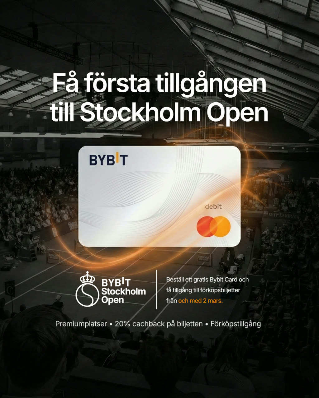Få första tillgång till Stockholm Open — Swedish edit of the presale campaign